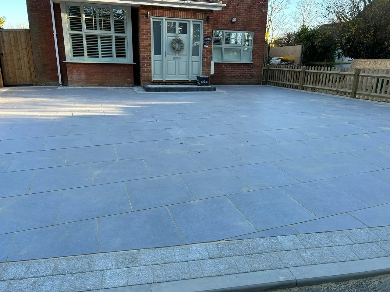 Landscaping and paving project in Kent